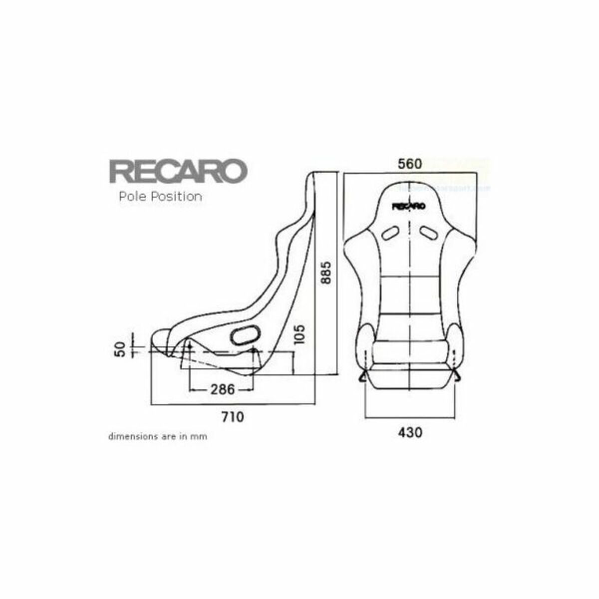 Sėdynė Recaro Pole Position Velour Pilotas kopilotas